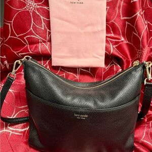 Kate Spade Black Pebbled Leather Crossbody/Shoulder Bag